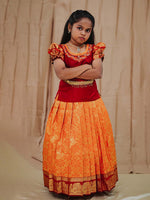Manjal Sevvanthi Festive Pavadai Set