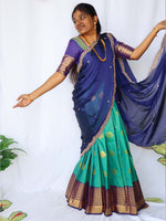 Mayura Neelam Half Saree Set