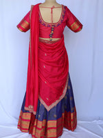 Rani Neelam Half Saree Set
