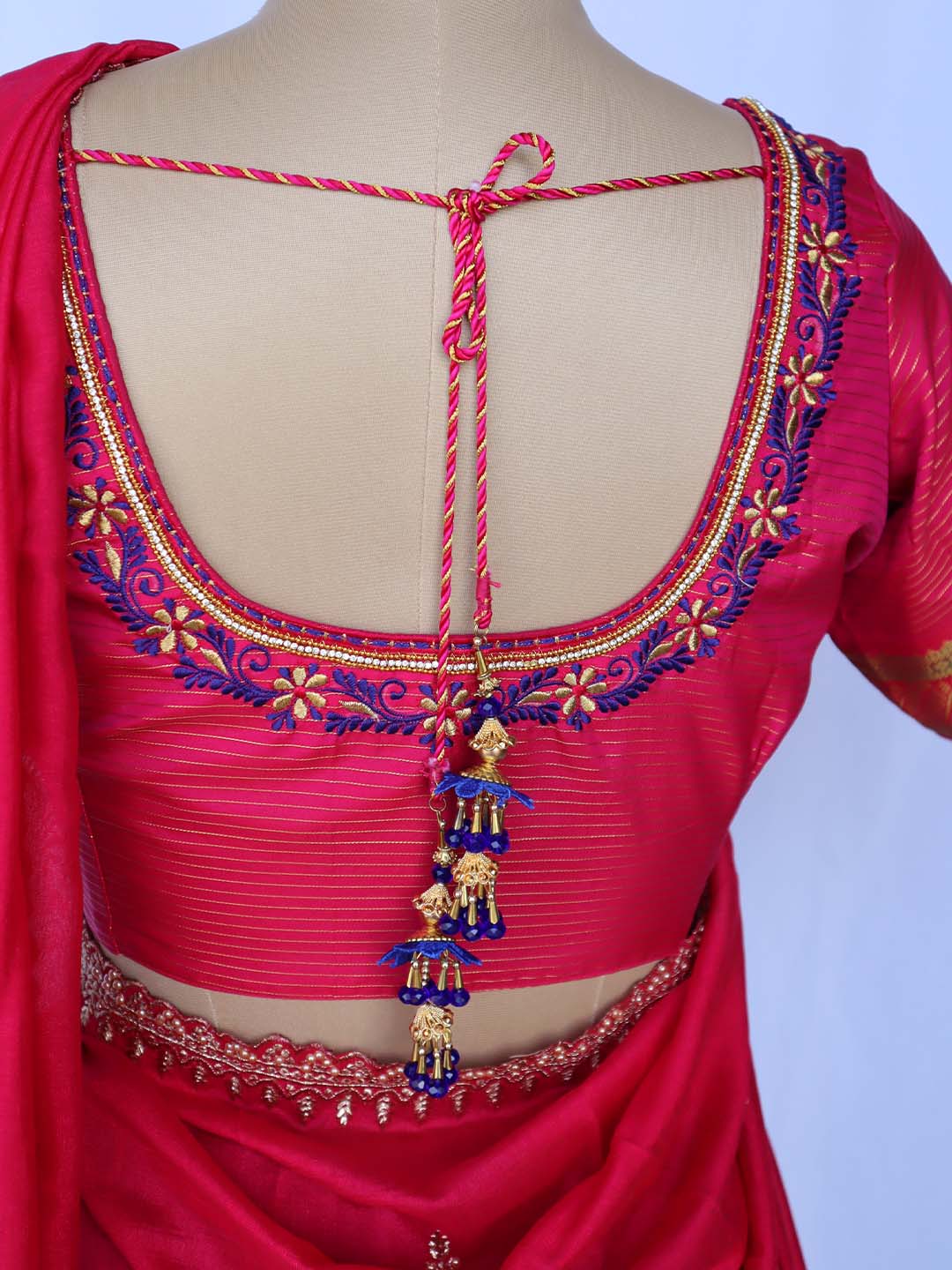 Rani Neelam Half Saree Set