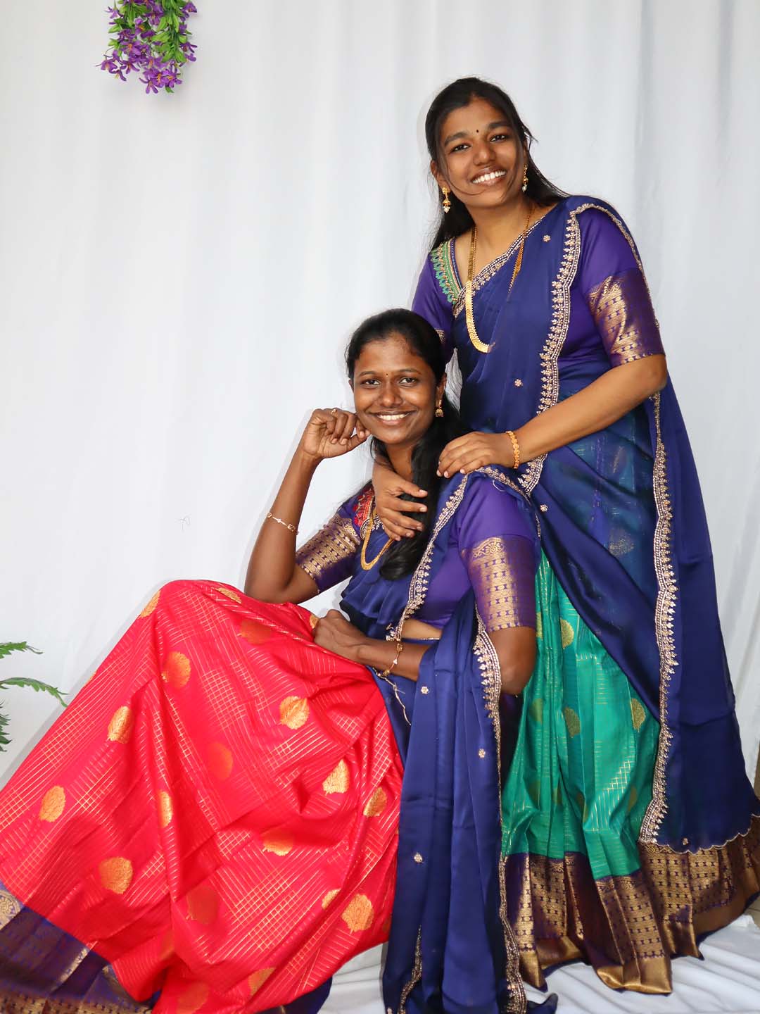 Mayura Neelam Half Saree Set