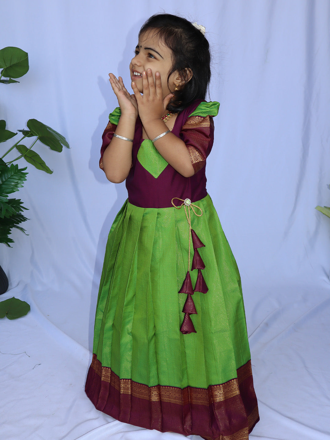 Pachai Kili Traditional Long Dress
