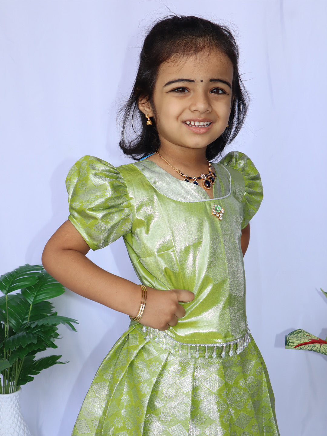 Vasantha Mullai Royal Tissue Pavadai Set