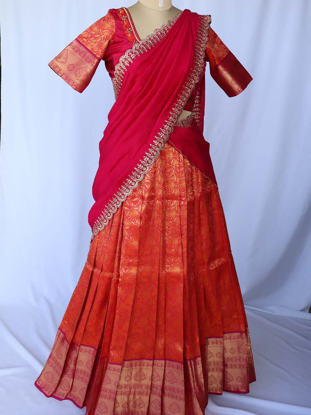 Sindura Varnam Half Saree Set