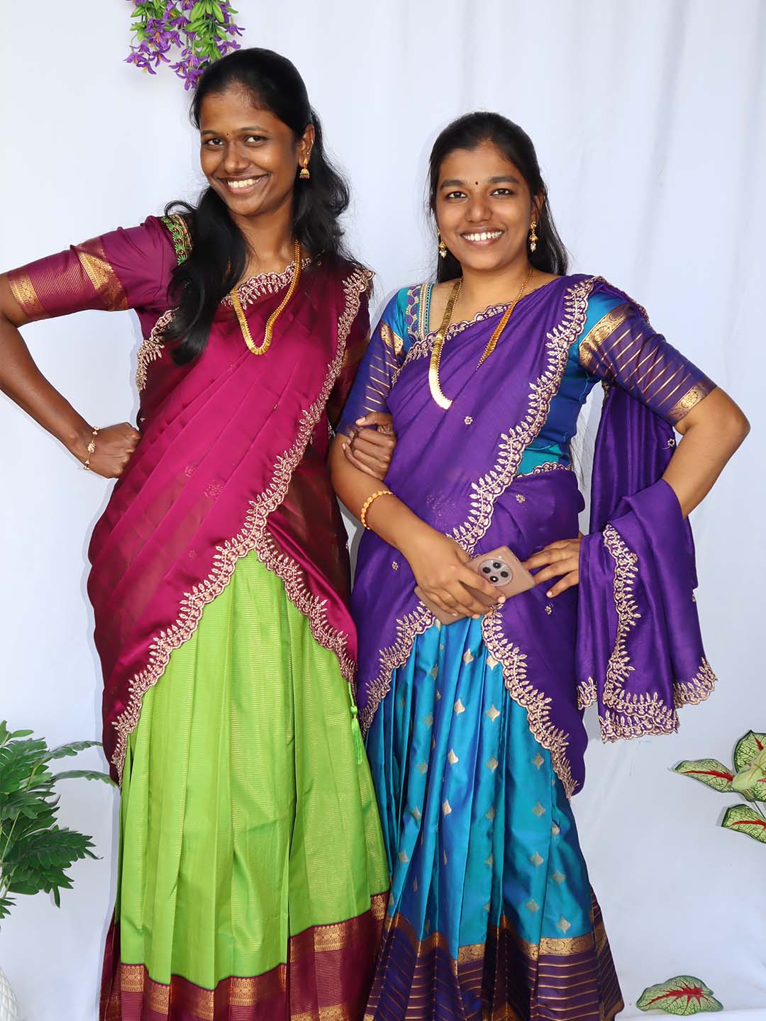 Azhagu Mayil Half Saree set
