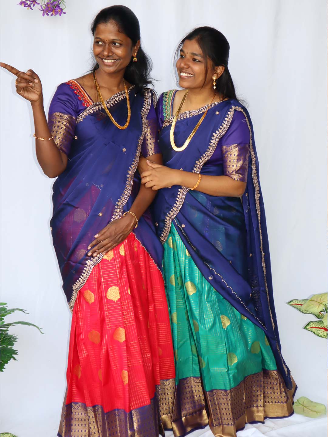 Mayura Neelam Half Saree Set