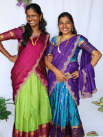 Patchai Kili Half Saree set