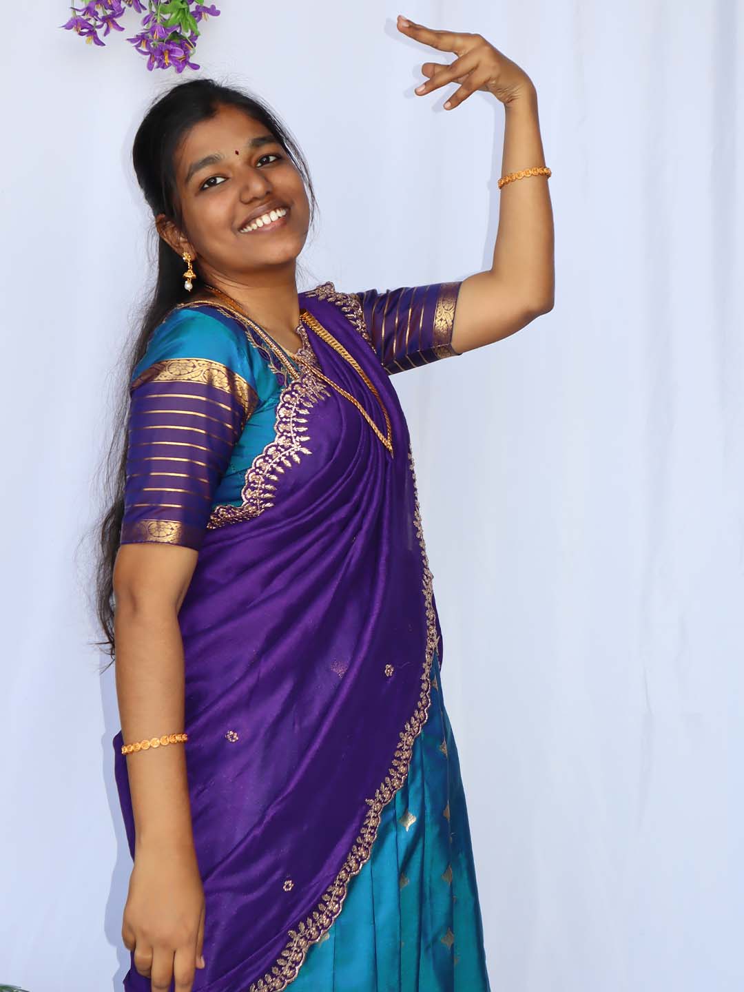 Azhagu Mayil Half Saree set