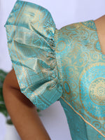 Pon Neela Royal Tissue Pavadai Set