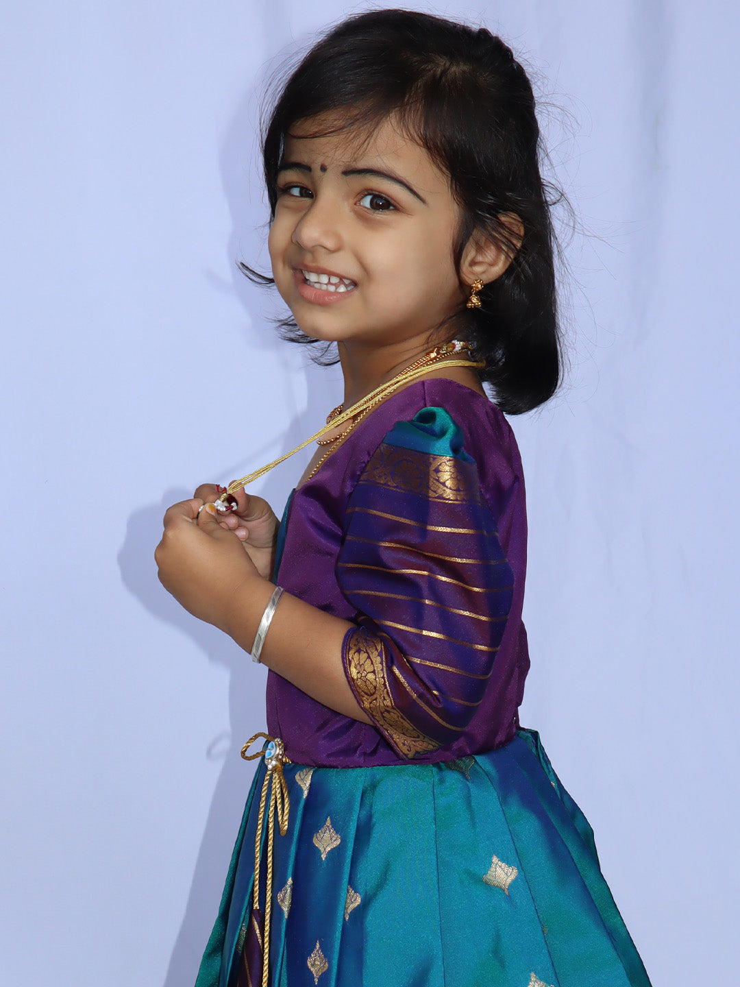 Azhagu Mayil Festive Long Dress