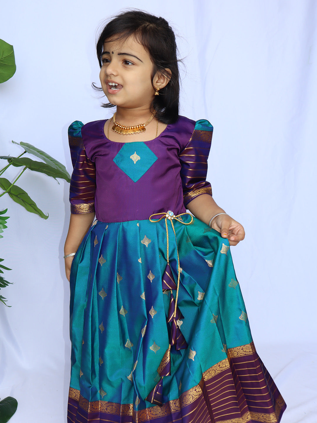 Azhagu Mayil Festive Long Dress