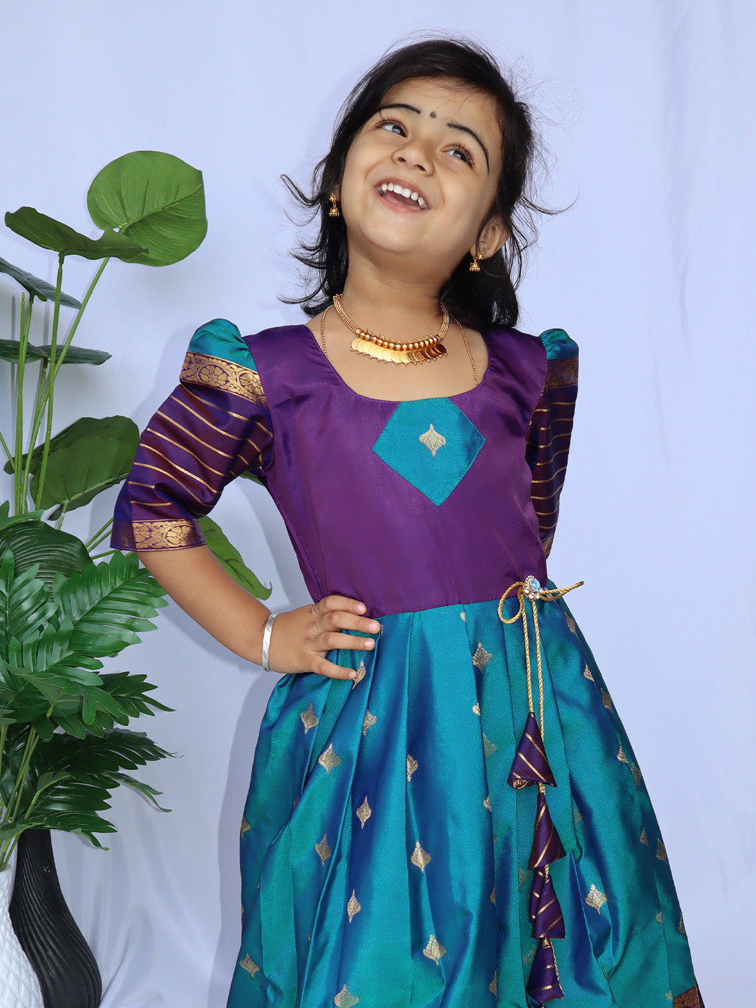Azhagu Mayil Festive Long Dress
