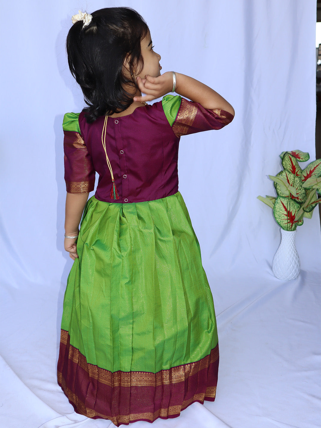 Pachai Kili Traditional Long Dress
